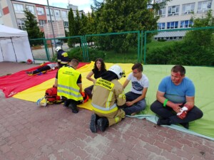 09.07.2022. Piekoszów. Ćwiczenia strażaków / Fot. Marcin Marszałek - Radio Kielce