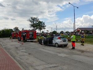 09.07.2022. Piekoszów. Ćwiczenia strażaków / Fot. Marcin Marszałek - Radio Kielce