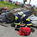 09.07.2022. Piekoszów. Ćwiczenia strażaków / Fot. Marcin Marszałek - Radio Kielce