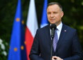04.07.2022. Warszawa. Prezydent RP Andrzej Duda podczas oświadczenia dla mediów po zakończeniu posiedzenia Rady Bezpieczeństwa Narodowego / Fot. Piotr Nowak - PAP