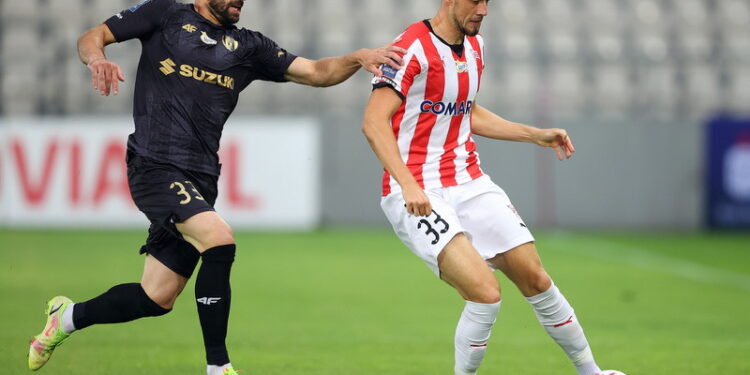 23.05.2023. Kraków. 2. kolejka PKO BP Ekstraklasy: Cracovia Kraków - Korona Kielce / Fot. Łukasz Gągulski - PAP