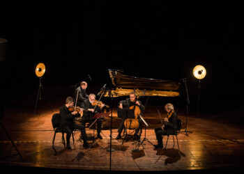 04.07.2022. Busko-Zdrój. Buskie Samorządowe Centrum Kultury. Koncert „Mistrzowie kameralistyki”. Wystąpili Kwartet Śląski i Wojciech Świtała / Fot. BSCK - Facebook