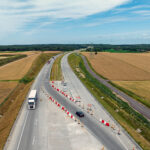 14.07.2022. Trasa S7. Odcinek Napierki – Mława / Fot. GDDKiA