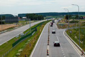 14.07.2022. Trasa S7. Odcinek Napierki – Mława / Fot. GDDKiA