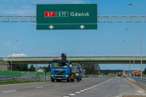 14.07.2022. Trasa S7. Odcinek Napierki – Mława / Fot. GDDKiA