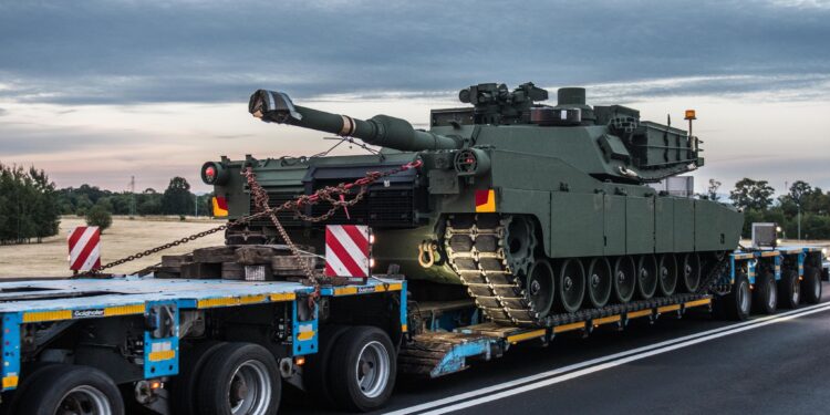 Czołgi Abrams podczas transportu / Fot. Ministerstwo Obrony Narodowej