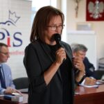 25.07.2022. Ostrowiec Św. Spotkanie z ministrem Andrzejem Adamczykiem. Na zdjęciu poseł Agata Wojtyszek. / Fot. Paweł Kwietniewski