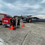 26.07.2022. Warszawa - Babice. Przygotowania strażaków i policjantów do wylotu do Czech. / Fot. Państwowa Straż Pożarna