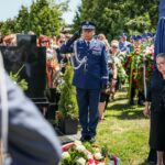 21.07.2022. Mirzec. Pogrzeb aspiranta Marcina Przygody. Na zdjęciu: nadinspektor Dariusz Augustyniak - pierwszy zastępca komendanta głównego policji / Fot. podkom. Damian Janus - Zespół Prasowy Komendy Wojewódzkiej Policji w Kielcach