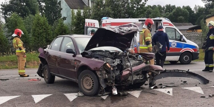 12.07.2022. Napęków. Wypadek / źródło: PSP Kielce