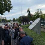 19.07.2022. Kielce. NBP. Kolejka po banknot kolekcjonerski „Ochrona polskiej granicy wschodniej” / Fot. Paulina Michta - Radio Kielce