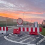 26.07.2022. Sandomierz. Przygotowana do przebudowy starego mostu na Wiśle / Fot. Grażyna Szlęzak - Radio Kielce