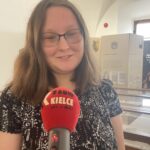30.07.2022. Sandomierz. Spotkanie cyklu „Pamięci Sandomierskich Kolumbów”. Na zdjęciu Adrianna Dukat. / Fot. Grażyna Szlęzak - Radio Kielce