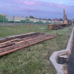 26.07.2022. Sandomierz. Przygotowana do przebudowy starego mostu na Wiśle / Fot. Grażyna Szlęzak - Radio Kielce