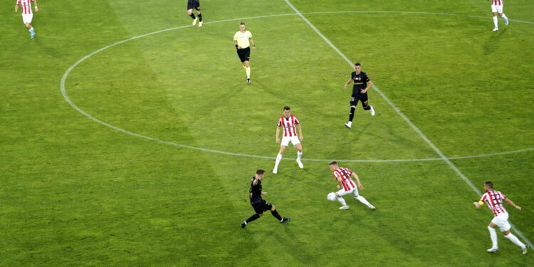 23.07.2022. 2. kolejka PKO BP Ekstraklasy: Cracovia - Korona Kielce / Fot. Sebastian Kalwat - Radio Kielce