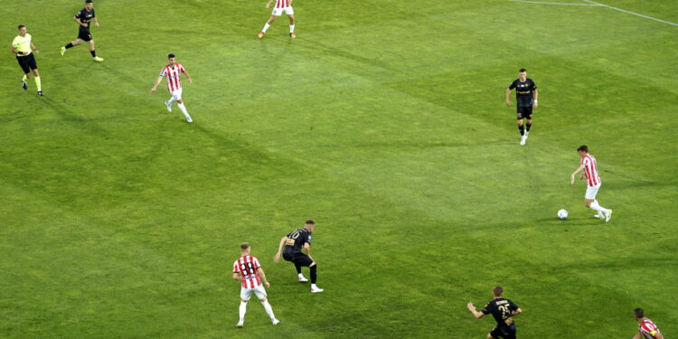 23.07.2022. 2. kolejka PKO BP Ekstraklasy: Cracovia - Korona Kielce / Fot. Sebastian Kalwat - Radio Kielce