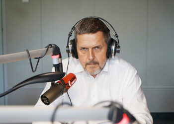 28.07.2022 Radio Kielce. Punkty Widzenia. Przewodniczący Rady Miasta Kielce Jarosław Karyś / Fot. Jarosław Kubalski