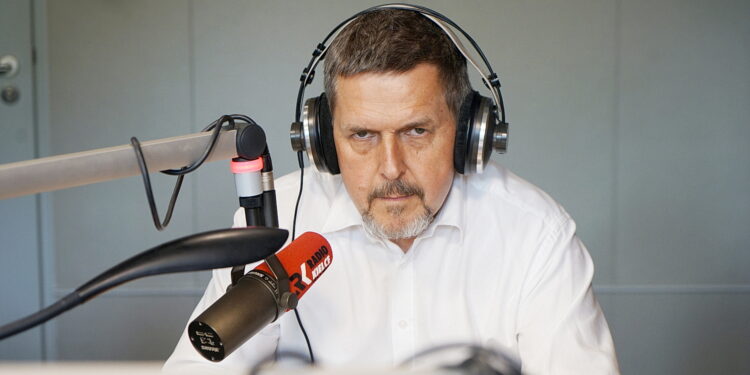 28.07.2022 Radio Kielce. Punkty Widzenia. Przewodniczący Rady Miasta Kielce Jarosław Karyś / Fot. Jarosław Kubalski