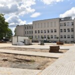 Hala widowiskowa w Końskich nabrała kształtu - Radio Kielce 12.07.2022. Końskie. Budowa hali widowiskowej / Fot. Magdalena Galas-Klusek - Radio Kielce