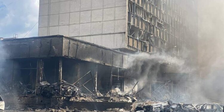 Ukraina. Winnica po ostrzale / Fot. Ukrinform - Twitter