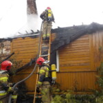 11.07.2022. Ostojów. Pożar domu / Fot. Józef Rak