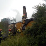 11.07.2022. Ostojów. Pożar domu / Fot. Józef Rak