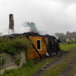 11.07.2022. Ostojów. Pożar domu / Fot. Józef Rak