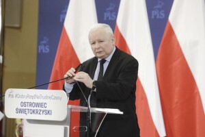 03.07.2022. Ostrowiec Świętokrzyski. Na zdjęciu: prezes PiS, Jarosław Kaczyński / Fot. Jarosław Kubalski - Radio Kielce