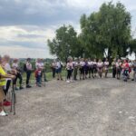 30.07.2022. Sandomierz. Szkolenie instruktorów nordic walking / Fot. Grażyna Szlęzak - Radio Kielce
