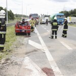 07.07.2022. Suchedniów. Wypadek na S7 / Fot. Jarosław Kubalski - Radio Kielce
