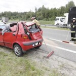 07.07.2022. Suchedniów. Wypadek na S7 / Fot. Jarosław Kubalski - Radio Kielce