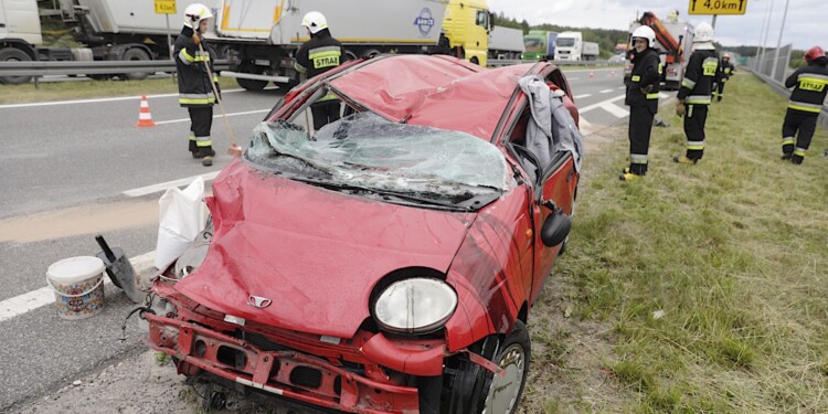 07.07.2022. Suchedniów. Wypadek na S7 / Fot. Jarosław Kubalski - Radio Kielce