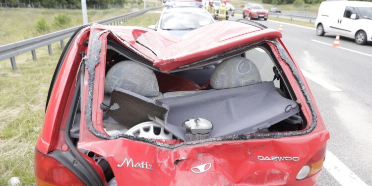 07.07.2022. Suchedniów. Wypadek na S7 / Fot. Jarosław Kubalski - Radio Kielce