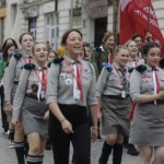 10.07.2022. Kielce. Korowód uczestników Przeglądu Piosenki Harcerskiej / Fot. Jarosław Kubalski - Radio Kielce