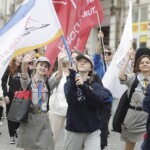 10.07.2022. Kielce. Korowód uczestników Przeglądu Piosenki Harcerskiej / Fot. Jarosław Kubalski - Radio Kielce