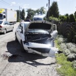 13.07.2022. Kielce. Ulica Piekoszowska. Wypadek / Fot. Jarosław Kubalski - Radio Kielce