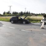 18.07.2022. Kostomłoty Drugie. Zderzenie trzech samochodów / Fot. Jarosław Kubalski - Radio Kielce