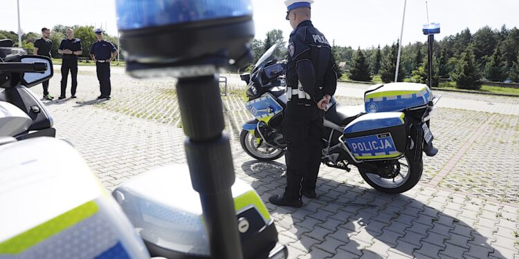 25.07.2022. Kielce. Nowe motocykle świętokrzyskiej policji / Fot. Jarosław Kubalski - Radio Kielce