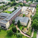 08.07.2022. Kielce. Budowa hali sportowej przy I Liceum Ogólnokształcącym im. Stefana Żeromskiego w Kielcach / Fot. Jarosław Kubalski - Radio Kielce