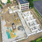 08.07.2022. Kielce. Budowa hali sportowej przy I Liceum Ogólnokształcącym im. Stefana Żeromskiego w Kielcach / Fot. Jarosław Kubalski - Radio Kielce