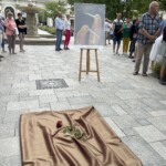 09.07.2022. Busko-Zdrój. Odsłonięcie słoneczka w Parku Zdrojowym / Fot. Dorota Klusek - Radio Kielce