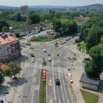 Tymczasowe rondo zacznie działać w nocy, a już sprawia problemy kierowcom - Radio Kielce 23.07.2022. Kielce. Tymczasowe rondo na skrzyżowaniu ul. Ogrodowej, Jana Pawła II oraz Seminaryjskiej / Fot. Jarosław Kubalski - Radio Kielce