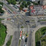 Tymczasowe rondo zacznie działać w nocy, a już sprawia problemy kierowcom - Radio Kielce 23.07.2022. Kielce. Tymczasowe rondo na skrzyżowaniu ul. Ogrodowej, Jana Pawła II oraz Seminaryjskiej / Fot. Jarosław Kubalski - Radio Kielce