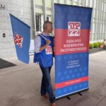 30.07.2022. Kielce. Świętokrzyski Urząd Wojewódzki. Pikieta OPZZ / Fot. Kamil Król - Radio Kielce