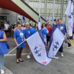 30.07.2022. Kielce. Świętokrzyski Urząd Wojewódzki. Pikieta OPZZ / Fot. Kamil Król - Radio Kielce