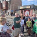12.07.2022. Starachowice. Protest przedsiębiorców z ulicy Sportowej / Fot. Anna Głąb - Radio Kielce