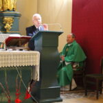 17.07.2022. Czarnocin. Msza święta o pokój i bezpieczeństwo narodu. Przemawia poseł Krzysztof Lipiec / Fot. Marta Gajda-Kruk - Radio Kielce