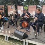 02.07.2022. Sandomierz. Inauguracja IV Festiwalu Muzyki Klasycznej „Ucho Igielne”. Na zdjęciu: Bastarda Trio / Fot. Grażyna Szlęzak - Radio Kielce