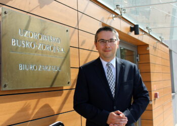 Na zdjęciu: Robert Frey - pełniący obowiązki prezesa Uzdrowiska Busko-Zdrój / Fot. Marta Gajda-Kruk - Radio Kielce