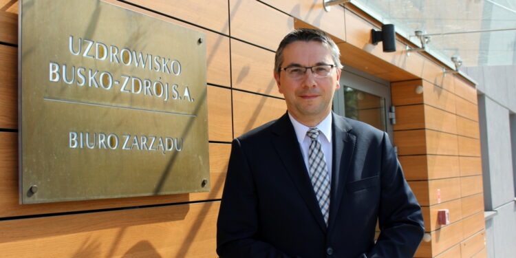 Na zdjęciu: Robert Frey - pełniący obowiązki prezesa Uzdrowiska Busko-Zdrój / Fot. Marta Gajda-Kruk - Radio Kielce